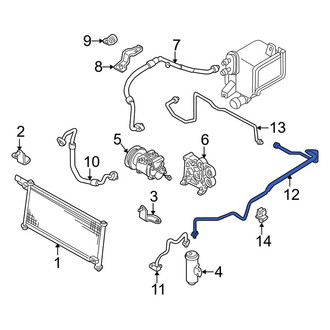 Mazda OE - A/C Pipe