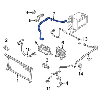 Mazda OE - A/C Refrigerant Suction Hose