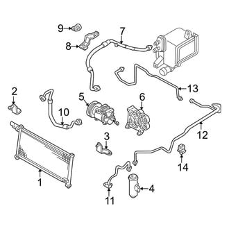 Mazda OE - Air Conditioner & Heater - Condenser, Compressor & Lines