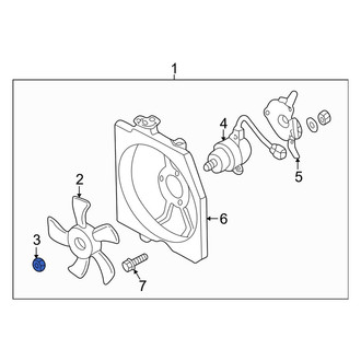 Mazda OE - Engine Cooling Fan Blade Nut