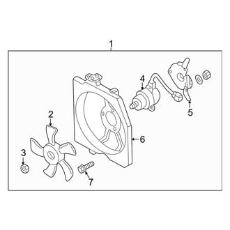 Mazda OE - Air Conditioner & Heater - Condenser Fan