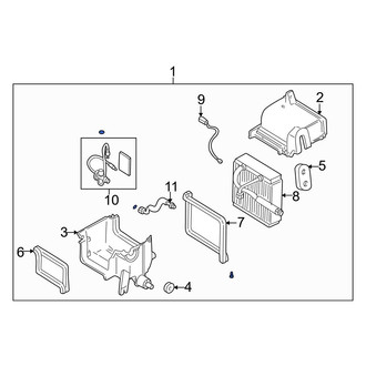 Mazda OE - A/C Evaporator Core and Case Assembly