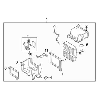 Mazda OE - Air Conditioner & Heater - Evaporator Components