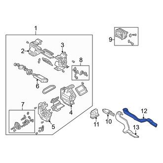 Mazda OE - Rear Right Instrument Panel Air Duct