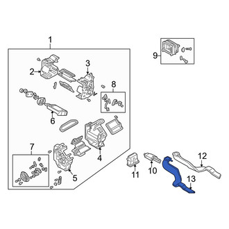 Mazda OE - Rear Left Instrument Panel Air Duct