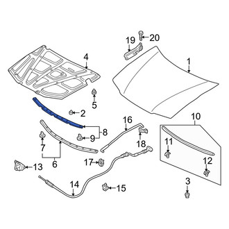 Mazda OE - Front Hood Seal