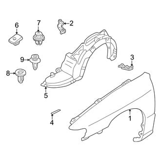 Mazda OE - Fender & Components (DX / ES / LX)
