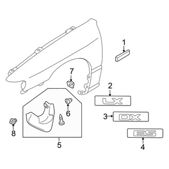 Mazda OE - Fender - Exterior Trim (USA Only)