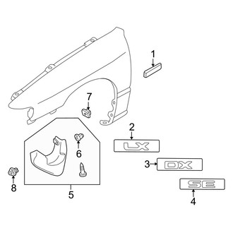 Mazda OE - Fender - Exterior Trim (Canada Only)