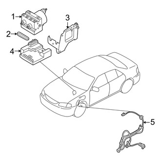 Mazda OE - Electrical - ABS Components (ES / LX 4-Wheel ABS)