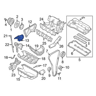 Mazda OE - Center Engine Timing Cover
