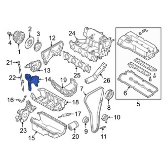 Mazda OE - Left Lower Outer Engine Timing Cover