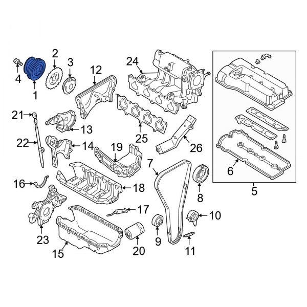 Engine Crankshaft Pulley