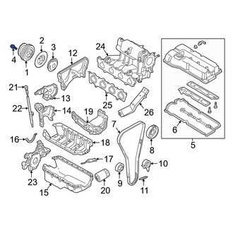 Mazda OE - Engine Crankshaft Pulley Bolt