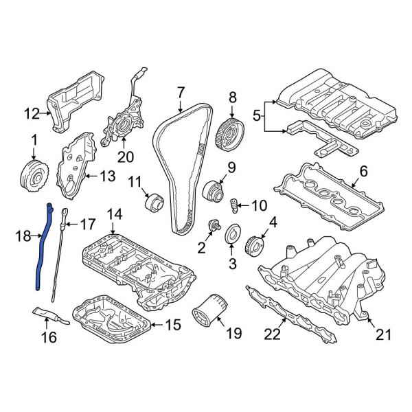 Engine Oil Dipstick Tube