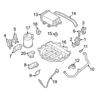 Mazda OE - Emission System - Emission Components (California), (1.6L)