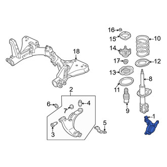 Mazda OE - Front Left Steering Knuckle