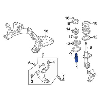 Mazda OE - Front Suspension Strut Bumper