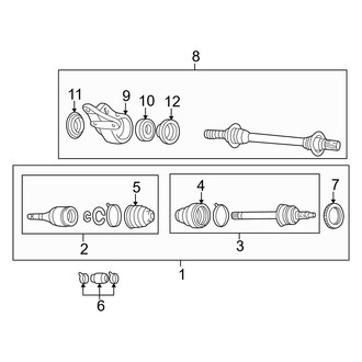 Mazda OE - Front Suspension - Drive Axles