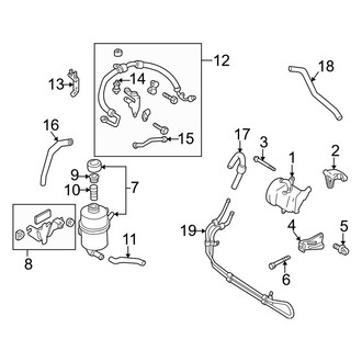 Mazda OE - Steering Gear & Linkage - Pump & Hoses