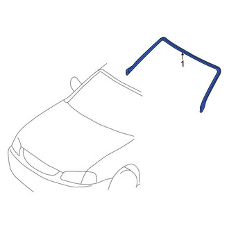 Mazda OE - Front Upper Windshield Molding