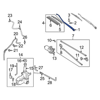 Mazda OE - Left Wiper Arm