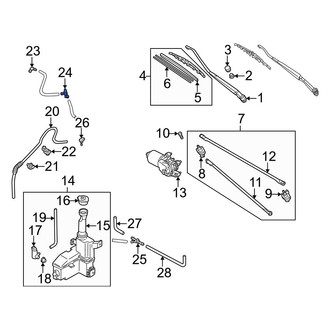 Mazda OE - Windshield Washer Hose Connector