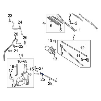 Mazda OE - Windshield Washer Hose Connector