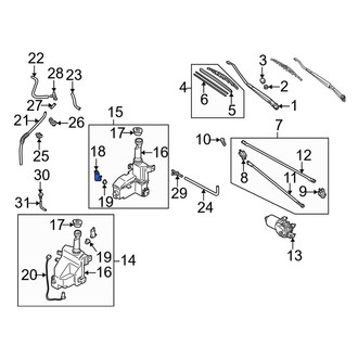 Mazda OE - Windshield Washer Pump