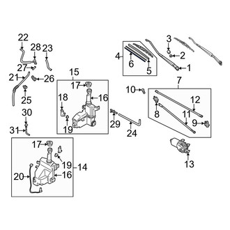 Mazda OE - Front Left Wiper Arm Lock Plate