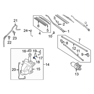 Mazda OE - Windshield Washer Pump Grommet