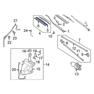 Mazda OE - Left Wiper Blade Refill