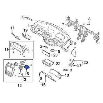 Mazda OE - Left HVAC Unit Case