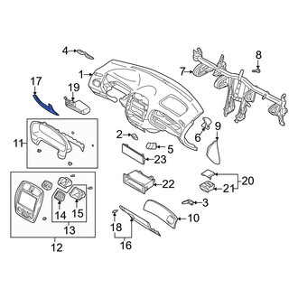 Mazda OE - Left Lower Instrument Panel Knee Bolster