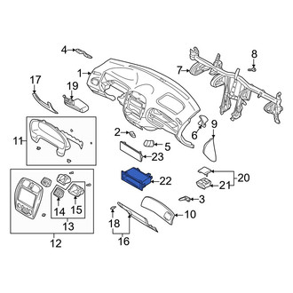 Mazda OE - Instrument Panel Pocket