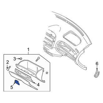 Mazda OE - Front Glove Box Latch