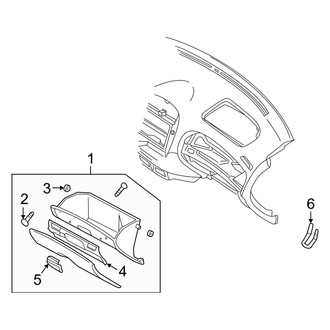 Mazda OE - Instrument Panel - Glove Box
