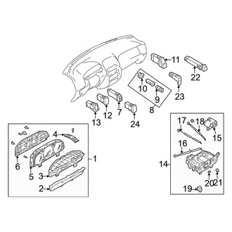 Mazda OE - Instrument Panel - Cluster & Switches