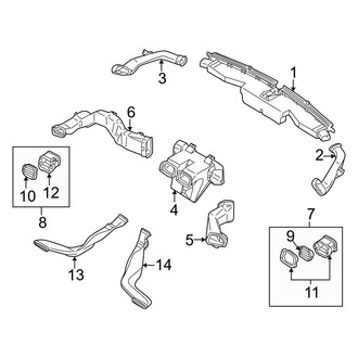 Mazda OE - Right Dashboard Air Vent