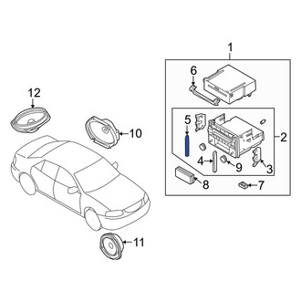 Mazda OE - Left Radio Cover