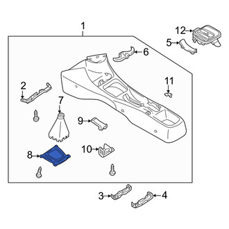 Mazda OE - Automatic Transmission Shift Cover Plate Bracket