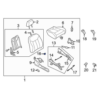 Mazda OE - Seat Track Cover