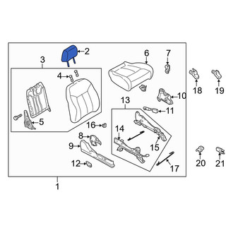 Mazda OE - Front Left Headrest
