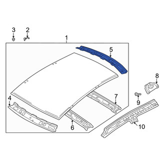 Mazda OE - Rear Roof Header Panel