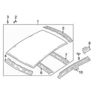 Mazda OE - Roof & Components (W/O Sunroof)