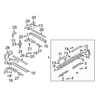 Mazda OE - Roof Luggage Carrier Side Rail Seal