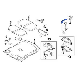 Mazda OE - Left Interior Grab Bar