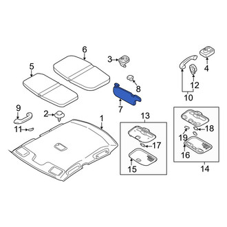 Mazda OE - Right Sun Visor