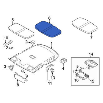Mazda OE - Center Roof Insulator