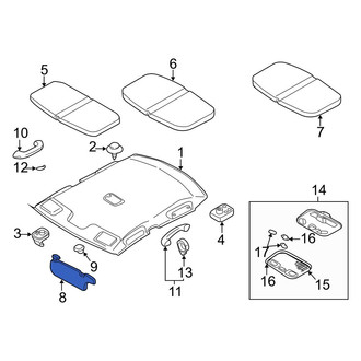 Mazda OE - Left Sun Visor